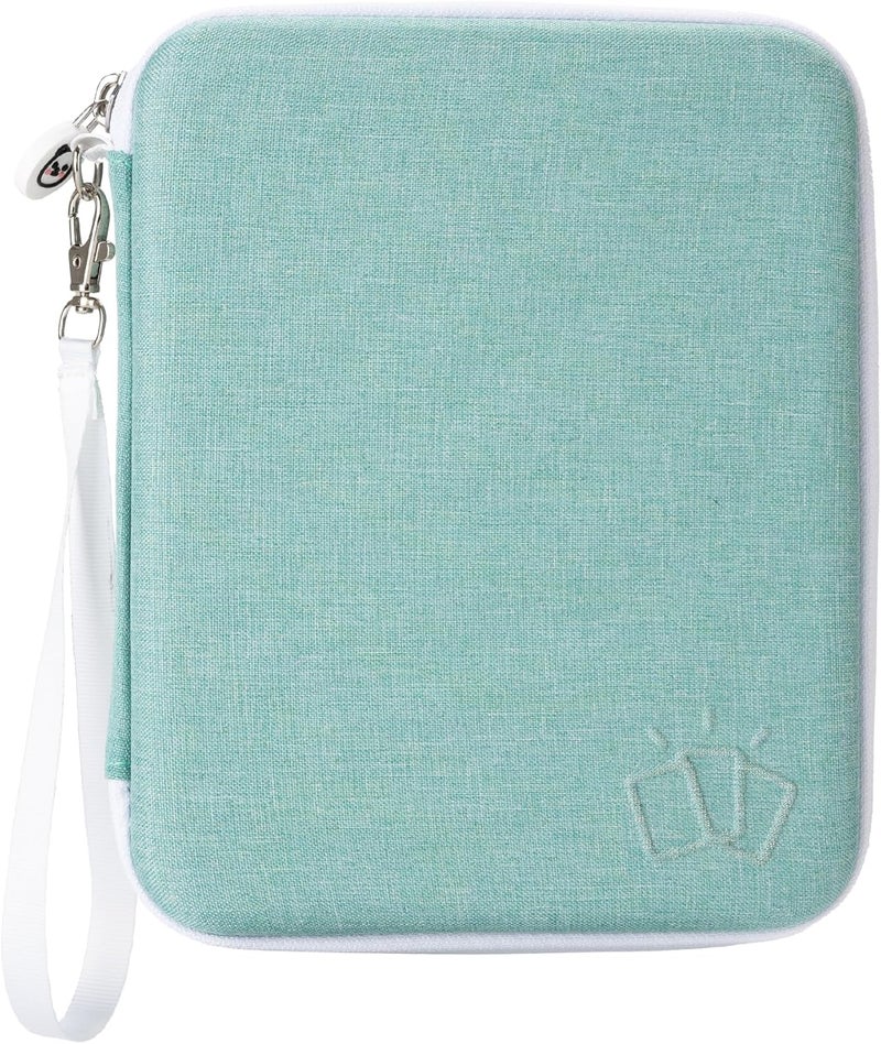 Fonwill Card Case for Yoto Cards,80-Pockets Trading Yoto Player Card Binder with Zipper,Portable Card Holder Book for Holding Mini Audiobook Cards,Suitable for Boys and Girls(Cyan) - Image 1